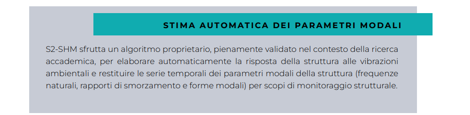 Automated estimation of modal parameters for S2-SHM, validated for academic research on structural vibration responses.