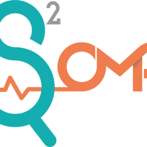 Logo of S²OMA, featuring a stylized design with the letters S, O, M, and A. The logo combines turquoise and orange colors, suggesting innovation in healthcare.