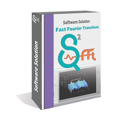 Software box for S²FFT, a Fast Fourier Transform solution, showcasing data visualization and advanced signal processing capabilities.